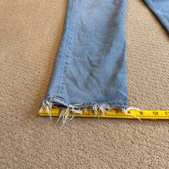 Agolde Jeans Kye Mid Rise Straight Crop Boho Distressed #A9100B-3026 Size 31 - Picture 11 of 15